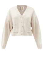 Matchesfashion.com Joostricot - V-neck Speckled Cotton-blend Cardigan - Womens - Ivory