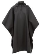 Kassl Editions - Hooded Rubberised Cape - Womens - Black