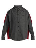Matchesfashion.com Balenciaga - Double Layered Convertible Shirt - Mens - Black