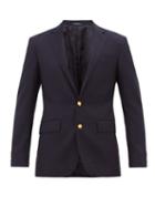 Matchesfashion.com Polo Ralph Lauren - Single-breasted Wool-twill Sports Jacket - Mens - Navy