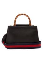 Gucci Nymphaea Bamboo-handle Small Leather Tote
