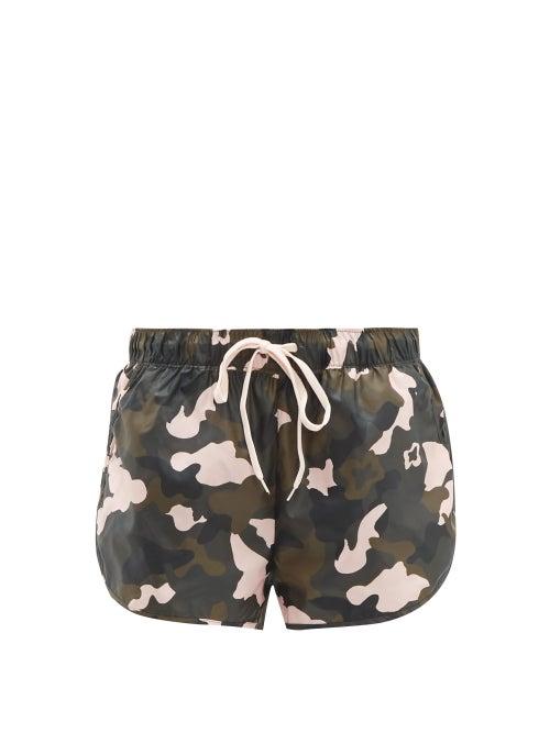 Matchesfashion.com The Upside - Forest Camo Print Running Shorts - Womens - Multi