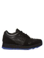Stella Mccartney Macy Lace-panel Faux-leather Trainers