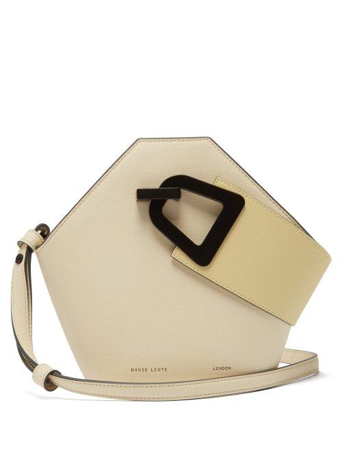 Matchesfashion.com Danse Lente - Johnny Mini Leather Bucket Bag - Womens - Cream Multi