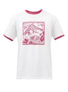 S.s. Daley - Garden-print Organic-cotton Jersey T-shirt - Mens - White