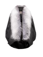 Lilly E Violetta Maegan Fur-trimmed Cashmere Cape