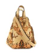 Loewe Hammock Tapestry Small Suede Bag