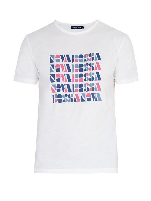 Matchesfashion.com Frescobol Carioca - Bossa Nova Cotton T Shirt - Mens - White Multi