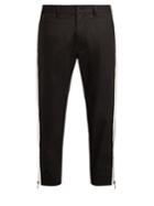 Dolce & Gabbana Side-zip Cropped Piqu Trousers