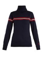 Perfect Moment Orelle Striped-intarsia Roll-neck Wool Sweater