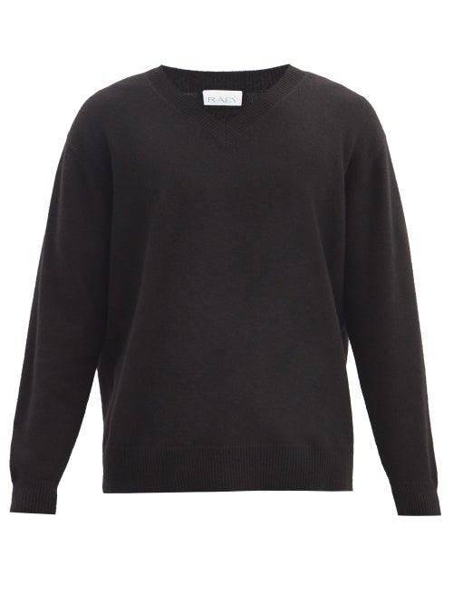 Matchesfashion.com Raey - Loose-fit V-neck Cashmere Sweater - Mens - Black