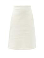 Matchesfashion.com Vaara - Katie Panelled Cotton-blend Jersey Skirt - Womens - Ivory