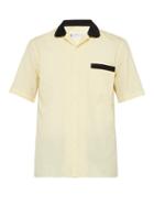 Matchesfashion.com Cobra S.c. - Cabrio Contrast Panel Cotton Shirt - Mens - Yellow