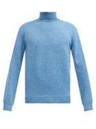 Matchesfashion.com A.p.c. - Dundee Roll-neck Wool Sweater - Mens - Blue