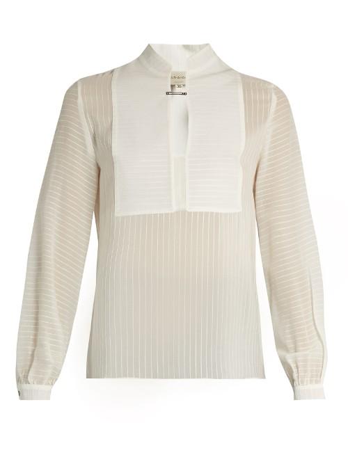 Zeus + Dione Iocaste Striped Silk Shirt