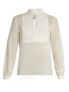 Zeus + Dione Iocaste Striped Silk Shirt