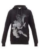 1017 Alyx 9sm - Abstract-print Hooded Cotton-blend Sweatshirt - Mens - Black