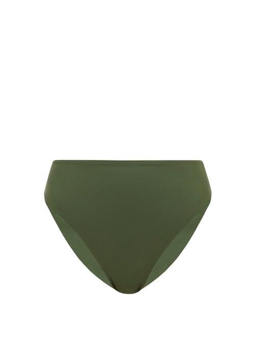 Matchesfashion.com Jade Swim - Incline Bikini Briefs - Womens - Dark Green