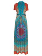 Etro Tie-waist Paisley-print Silk-georgette Gown