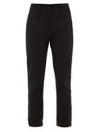 Matchesfashion.com Ann Demeulemeester - Cropped Slim Leg Wool Blend Trousers - Womens - Black