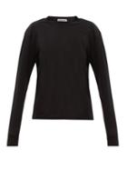 Jil Sander - Cotton-jersey Long-sleeved T-shirt - Womens - Black