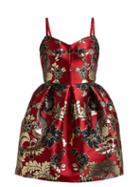 Matchesfashion.com Dolce & Gabbana - Floral And Leopard Brocade Mini Dress - Womens - Multi