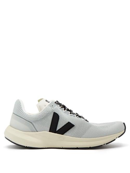 Veja - Marlin V-knit Runner Trainers - Mens - White Black