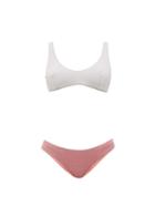 Matchesfashion.com Osree - Lumire Bi-colour Metallic Bikini - Womens - Pink Silver