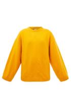 Totme - Monogram-embroidered Wool-blend Sweater - Womens - Orange
