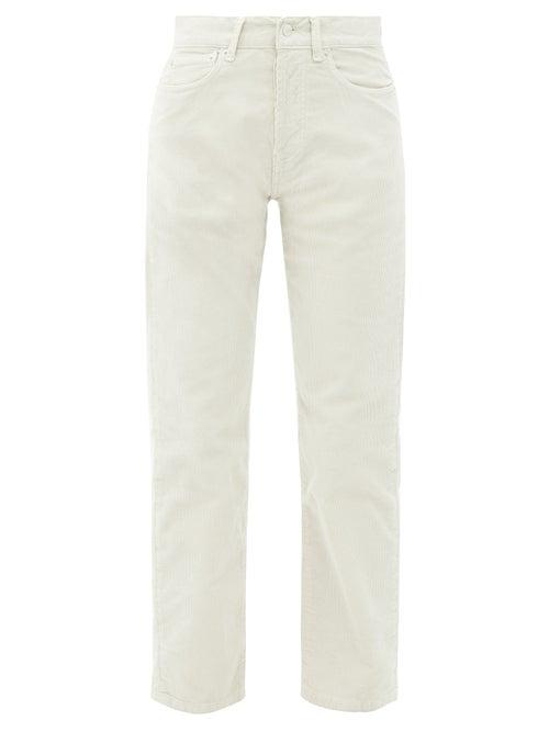 Matchesfashion.com Officine Gnrale - Naomi Cotton-blend Corduroy Trousers - Womens - Ivory