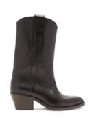 Matchesfashion.com Isabel Marant - Danta Leather Western Boots - Womens - Black