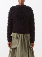 Molly Goddard - Armande Loop-knit Wool Sweater - Womens - Navy