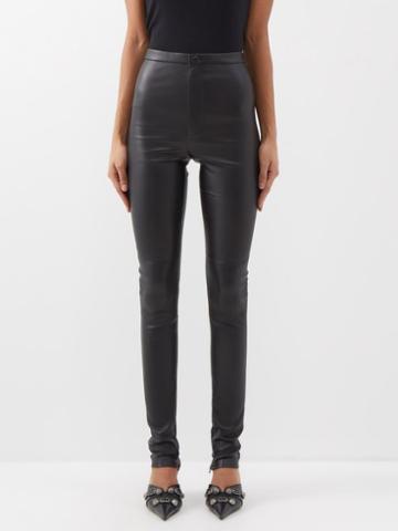 Wardrobe.nyc Wardrobe. Nyc - Slim-leg Leather Trousers - Womens - Black