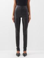 Wardrobe.nyc Wardrobe. Nyc - Slim-leg Leather Trousers - Womens - Black
