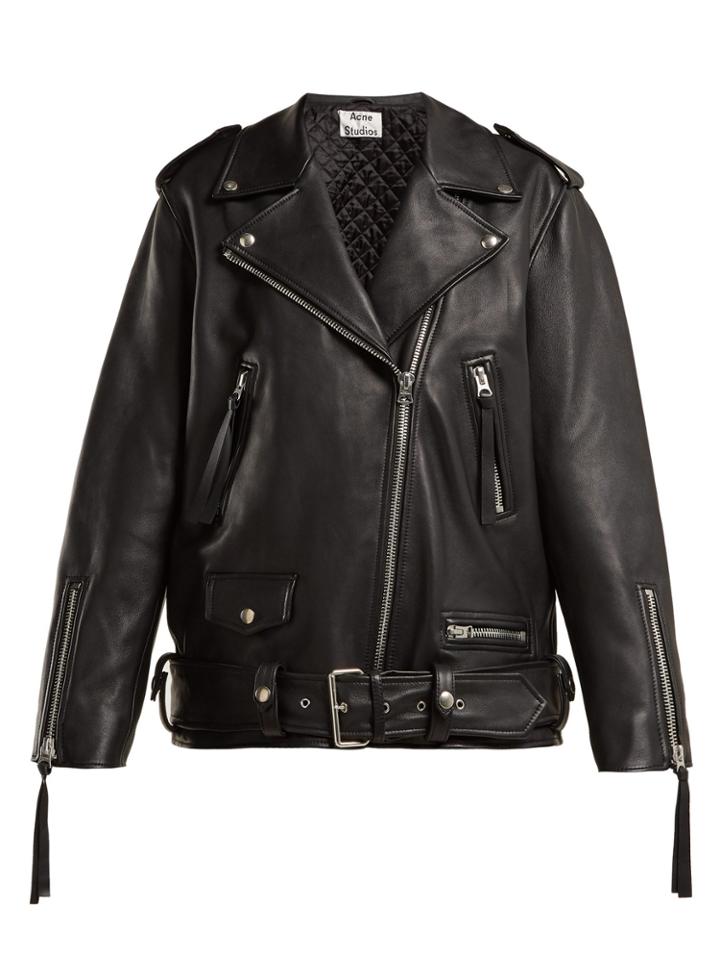 Acne Studios Leather Biker Jacket