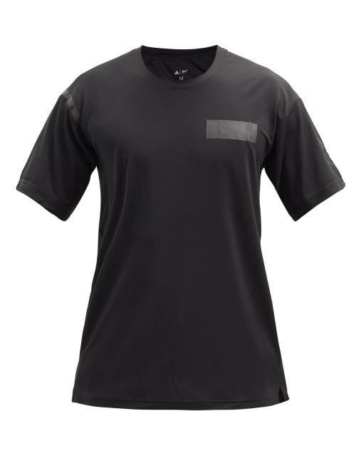 Matchesfashion.com Adidas X Parley - Agravic Trail Recycled-fibre Piqu T-shirt - Mens - Black