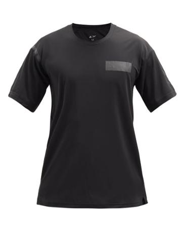 Matchesfashion.com Adidas X Parley - Agravic Trail Recycled-fibre Piqu T-shirt - Mens - Black
