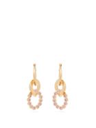 Matchesfashion.com Hillier Bartley - Crystal Curb Link Earrings - Womens - Pink