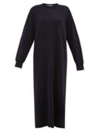 Matchesfashion.com Extreme Cashmere - No. 106 Weird Cashmere Blend Sweater Dress - Womens - Navy