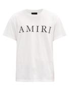 Matchesfashion.com Amiri - Logo-print Cotton T-shirt - Mens - White