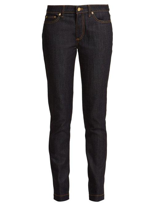 Matchesfashion.com Loewe - Mid Rise Skinny Jeans - Womens - Dark Blue
