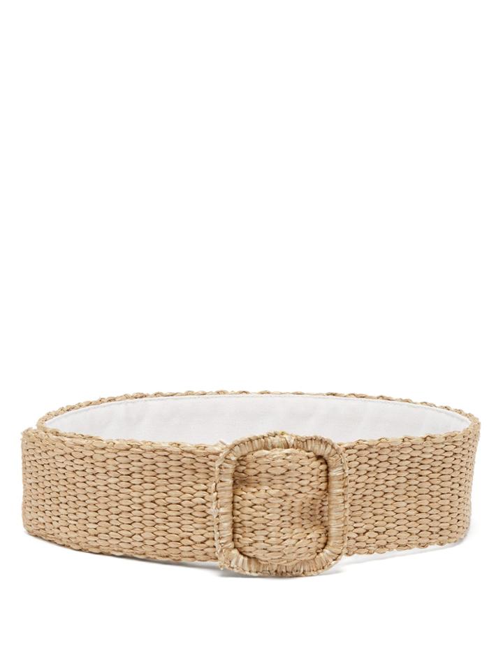 Thierry Colson Raffia Waist Belt