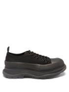 Alexander Mcqueen - Tread Slick Chunky-sole Canvas Trainers - Mens - Black Multi