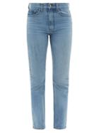 Matchesfashion.com Brock Collection - Wright High-rise Straight-leg Jeans - Womens - Dark Blue