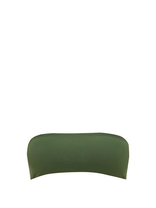 Matchesfashion.com Jade Swim - All Around Bandeau Bikini Top - Womens - Dark Green