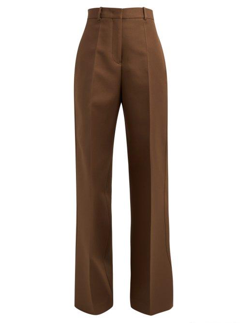 Matchesfashion.com Jil Sander - Gabriele Wide Leg Trousers - Womens - Dark Brown