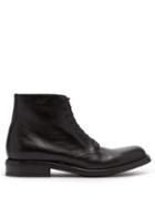 Matchesfashion.com Saint Laurent - Army Lace Up Leather Boots - Mens - Black