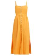 Matchesfashion.com Belize - Dakota Cotton Poplin Dress - Womens - Orange