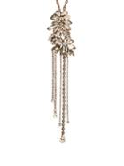 Matchesfashion.com Julie De Libran - Crystal Embellished Brooch Necklace - Womens - Crystal