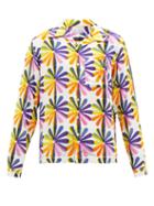 Erl - Cuban-collar Floral-print Satin Shirt - Mens - Multi